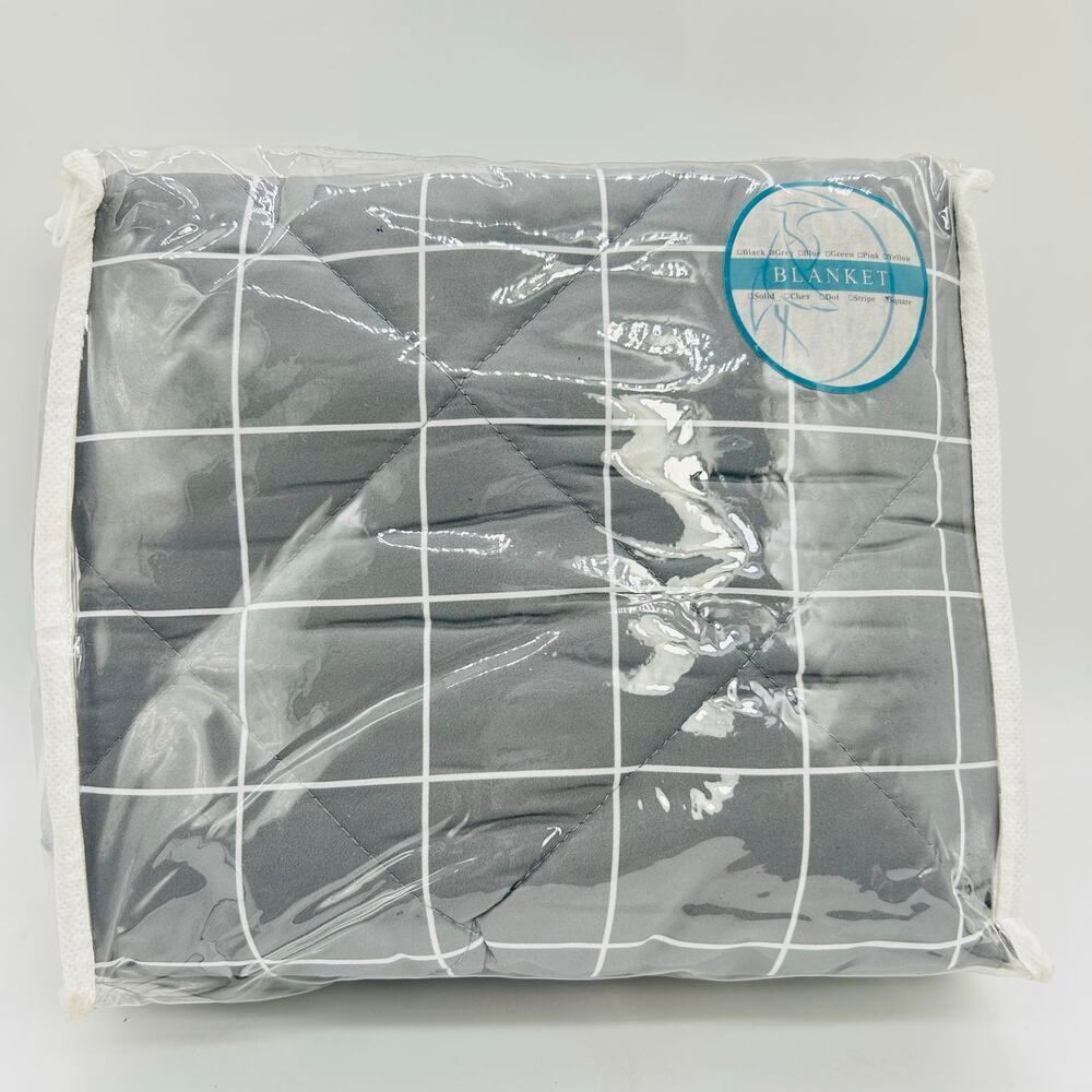 Stork & Style Crib Blanket Gray Nursery Bedding‎ Modern Luxury Soft NEW